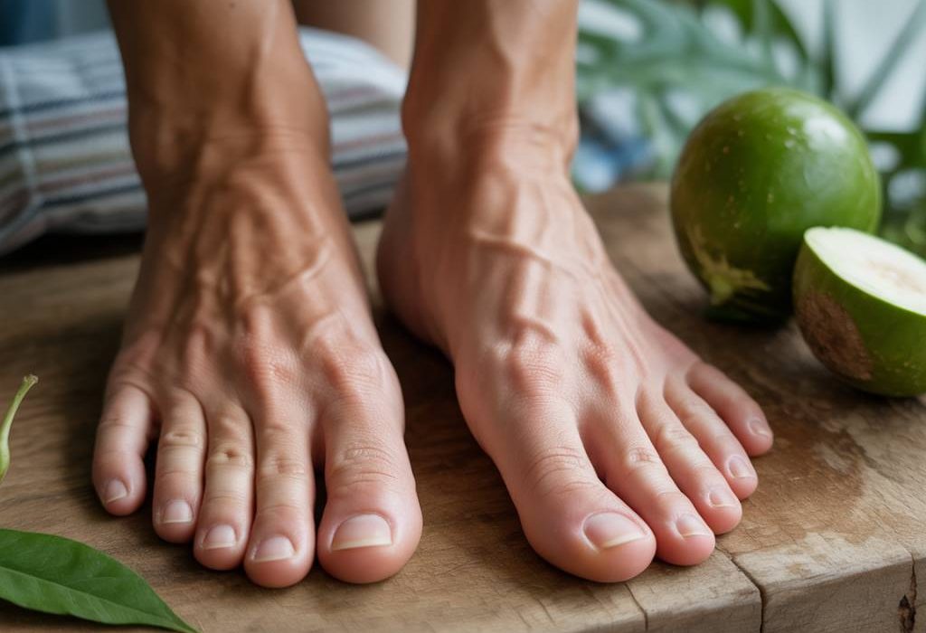 Huile de Tamanu et ses effets sur les gerçures des talons en été